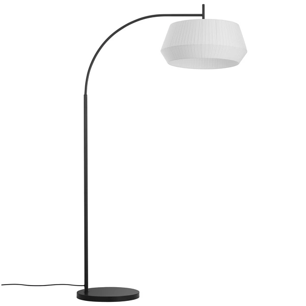 Lampa stojąca DICTE E27 60W Tekstylia | Biały