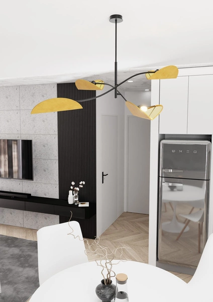 Lampa sufitowa Emibig LOTUS 4 BL MUSTARD 1460/4