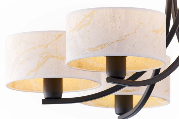 Klasyczny Żyrandol ARTHUR wys. 71cm 6xE27 15W IP20 | czarny