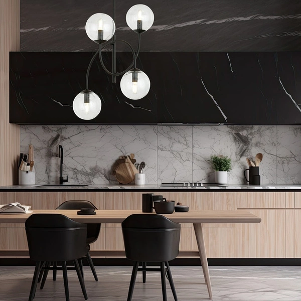 Lampa sufitowa Emibig ARCHI 4B BL TRANSPARENT 1286/4B