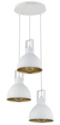 Lampa Sigma MARS 3 lampa wisząca koło biały/złoty 32261