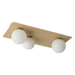 Nowoczesny plafon do biura i domu ARGON G9 12W szer. 62cm | złoty