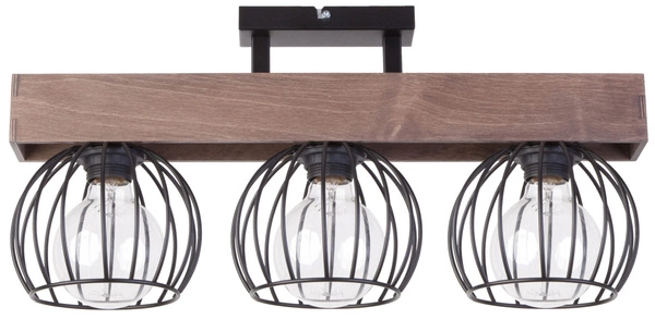 Lampa sufitowa MILAN 3 PLAFON brązowy 31573