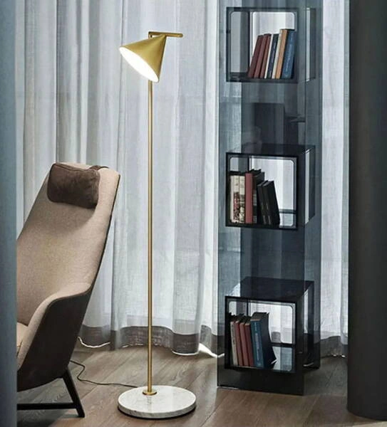 Lampka Podłogowa Złota Abruzzo Valentino E27 150cm