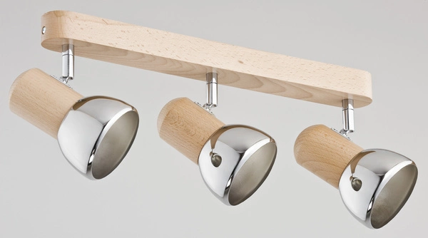 Lampa listwa ALFA SPIRO DREWNIANIA 3xE27 9cm | 24263