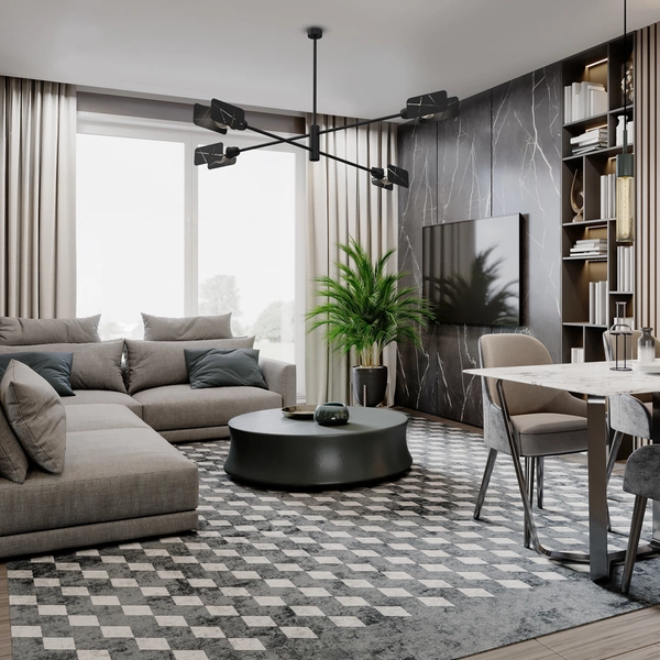 Lampa sufitowa ASTRA, MLP8679, czarna, 4x60W E27