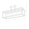Lampa sufitowa krata CRATE V 9047