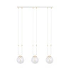 Lampa wisząca Emibig GLAM 3 Biały/TRANSPARENT 1116/3