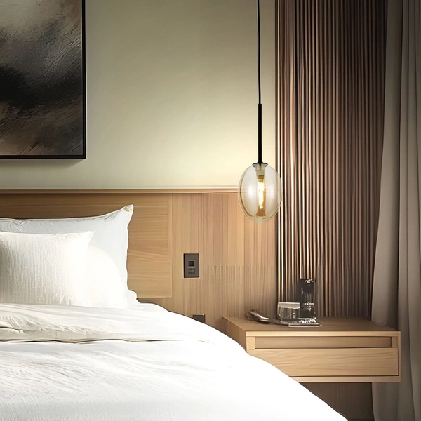 PEARL COGNAC LAMPA WISZĄCA 1XG9