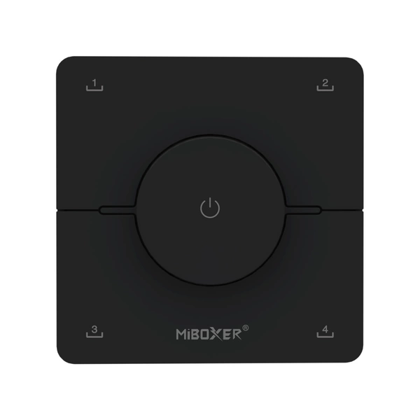 Obrotowy pilot K0 1-strefa MONO+CCT LED 4 SCENY | czarny