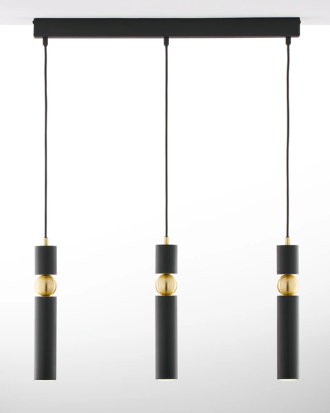 Nowoczesna Lampa wisząca ALAS wys. 120cm 3xG10 14W IP20 | Złoty