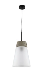 Nowoczesna Lampa wisząca DOMINO wys. 80cm 1xE27 15W IP20 | Czarny