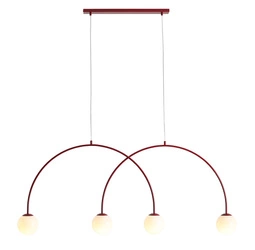 LAMPA WISZĄCA UNA 4 RED WINE L