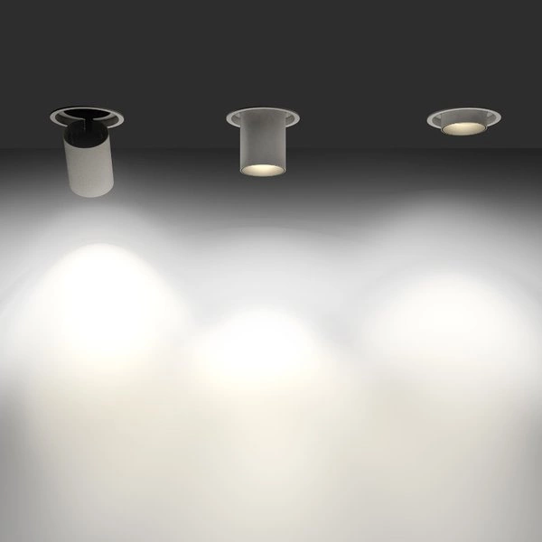 Wysuwany reflektor podtynkowy LED śr, 7,2cm 7W 3000K WLD In Out S | biały