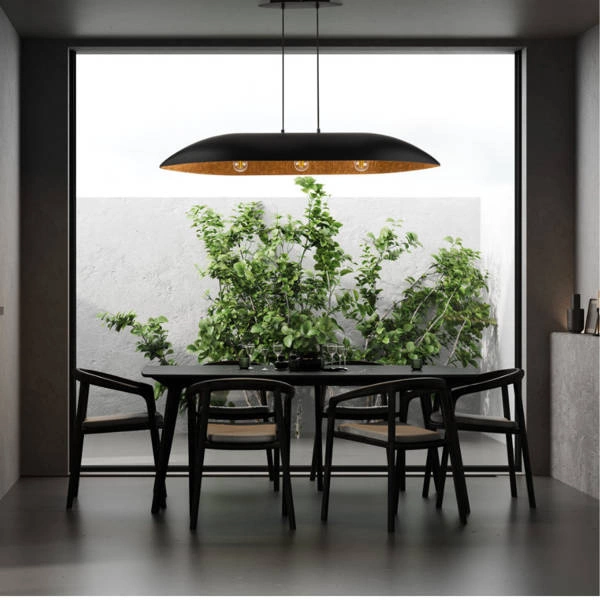 Stylowa lampa wisząca GONDOLA L 40636 3xE27 | biały złoty