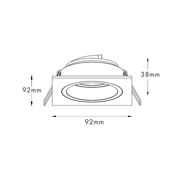 OPRAWA CHUCK DL SQUARE CZARNY+ZŁOTY