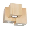 Wooddream Kwadratowa Lampa Sufitowa 3xGU10 Max.6W Drewno Brzozowe 2076360
