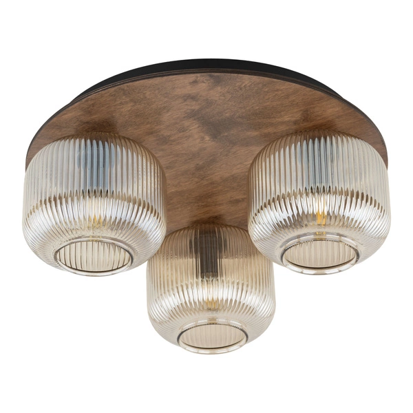 SALVIA BROWN LAMPA SUFITOWA 3XE14