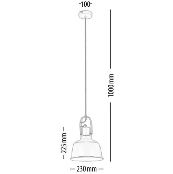 Lampa wisząca HERMAN śr. 23cm 1591102
