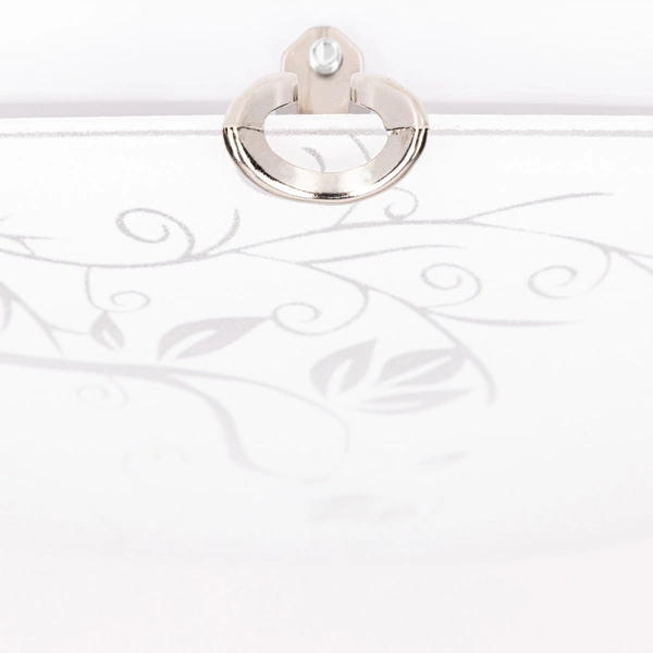 Lampa sufitowa California w zestawie 1xLED Zintegrowany 1200lm 2700K 13W Chrom Metal/Biało-Przezroczyste Szkło 4253102