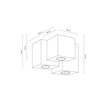 Wooddream Square Lampa Sufitowa 3xGU10 Max.6W Dąb Olejowany 2076374