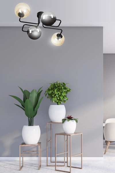 Lampa sufitowa Emibig BRENDI 4 BL MIX 2 843/4M2