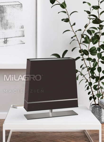 Lampa stołowa VOLANS, szary/srebrny, 1x60W E27, MZ5024