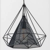 Lampa wisząca ALFA NET CZARNA 1xE27 36cm | 60499