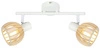 Lampa sufitowa ATARRI listwa 2xE14 biały/drewno 92-68088
