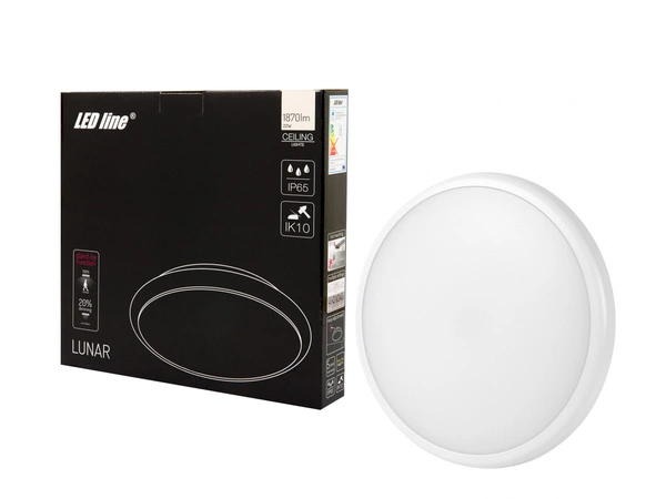 Plafon LUNAR 22W 1870lm 4000K neutralna IP65 czujnik ruchu i zmierzchu