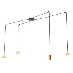 Lampa wisząca Emibig FUJI 4 GOLD 1350/4