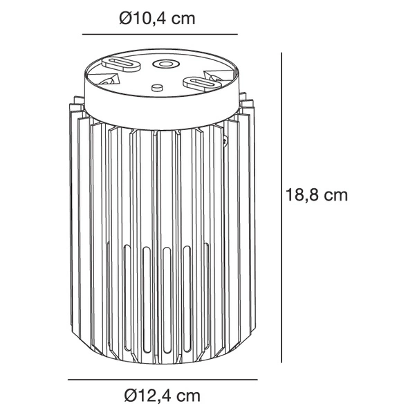 Lampa sufitowa ALUDRA E27 15W Aluminium | Seaside antracyt