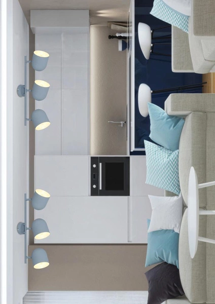 Nowoczesna lampa sufitowa AZURO listwa 93-63229 szary mat 3xE27