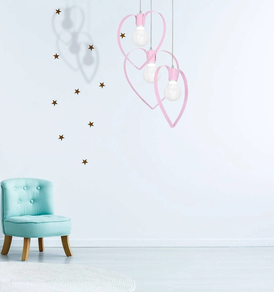 Lampa wisząca AMORE PINK 3xE27 MLP9954