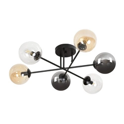 Lampa sufitowa Emibig BRENDI 6B BL MIX 2 834/6B2