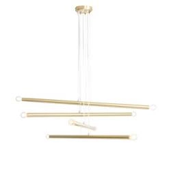 Aldex Lampa wisząca TUBO 8, 1072P40, mosiądz, 8x40W E14