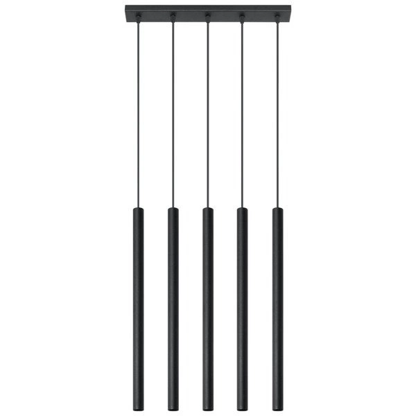 Lampa Wisząca PASTELO 5 Czarna Stal, SL.0472