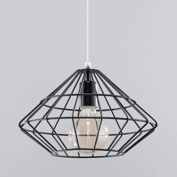 Lampa Wisząca UMBERTO Czarna Stal, E27 60W, SL.0294