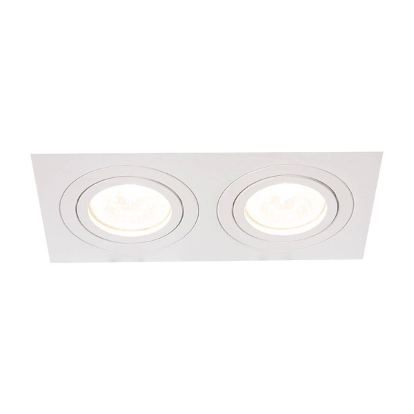 Oprawa wpuszczana podwójna METIS, biała, 2x50W GU10
