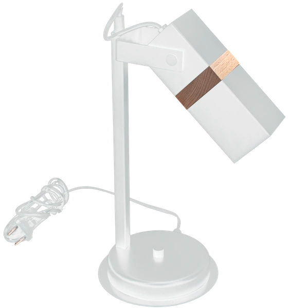 Nowoczesna lampka stołowa VIDAR WHITE 1xGU10 MLP6105