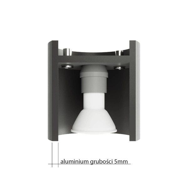 Lampa sufitowa TIUBE, SL.0696, szary, 1x40W GU10/ES111