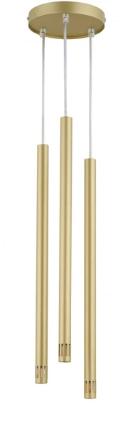 Nowoczesna lampa wisząca SOPEL LASER 3 złoty 33256