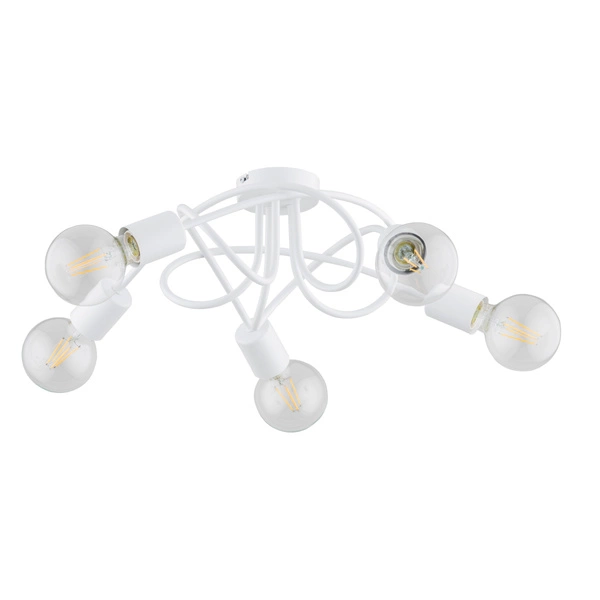Lampa sufitowa ALFA BOSTON BIAŁA 5xE27 52cm | 63194