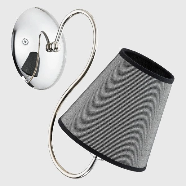 Kinkiet nowoczesny RIBERA chrom/szary