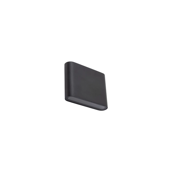 Lampa ścienna SEMI LED S wys.9cm dług.11cm 2x3W 3000K 300lm IP54 | Czarny
