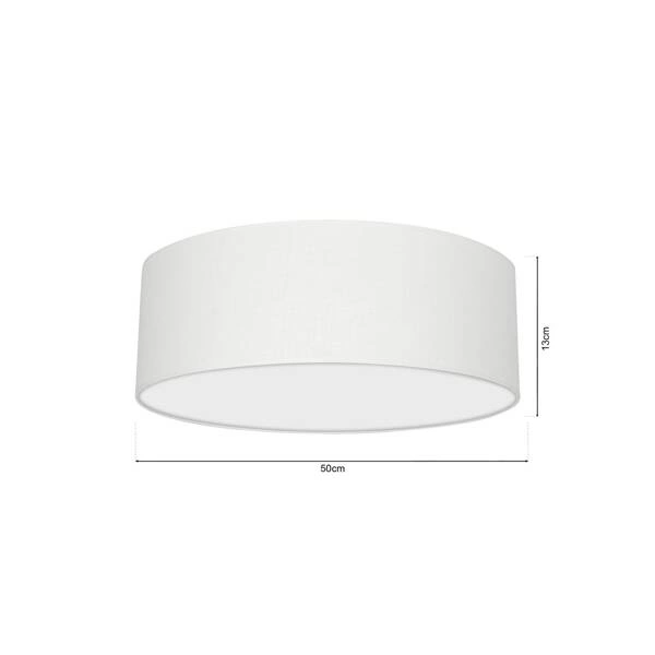 Lampa sufitowa ALBION BIEL / BAWEŁNA 3xE27 Ø50cm