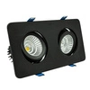 Oprawa wpuszczana GRIG DUE 2x7,5W neutralna 4000K szer. 21x11cm czarny 30 st