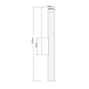 Kinkiet Linea LED CCT IP44 biały LP-0510/1W-61 WH