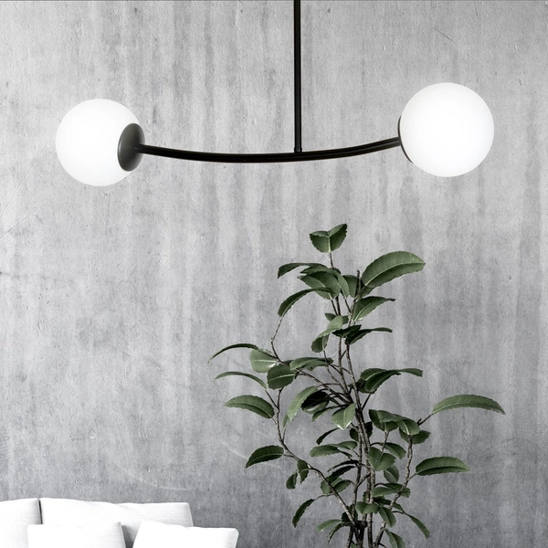 Lampa sufitowa Emibig HALLDOR 2 Czarny 1024/2