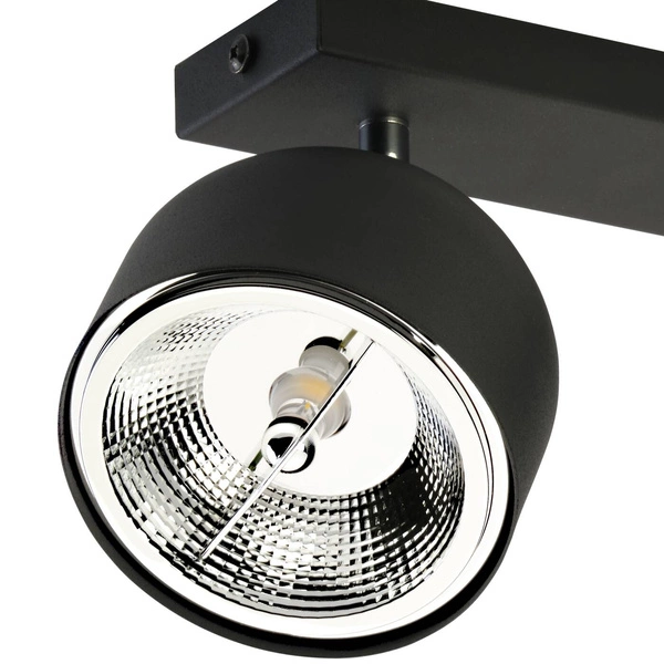 ALTEA BLACK LAMPA SUFITOWA 2 PŁ + ŻARÓWKI 6518